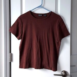 NY & CO short sleeve tee xl brown